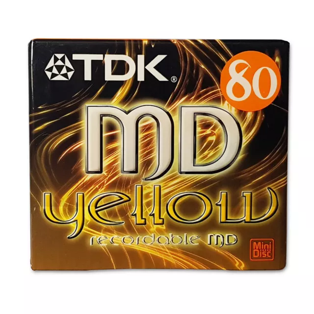 Minidisc TDK MD-C80YEA 80 Mini Disc New & Sealed RECORDABLE MINIDISC