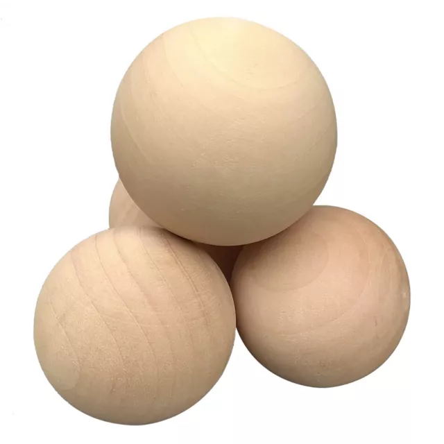 6mm 8mm to 90mm Diameter Natural Wooden Craft Wood Balls Sphere Craft Supplies