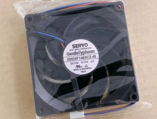 SERVO GentleTyphoon D0925F14BXCZ-49 9CM 14V 0.17A 4-pin cooling fan