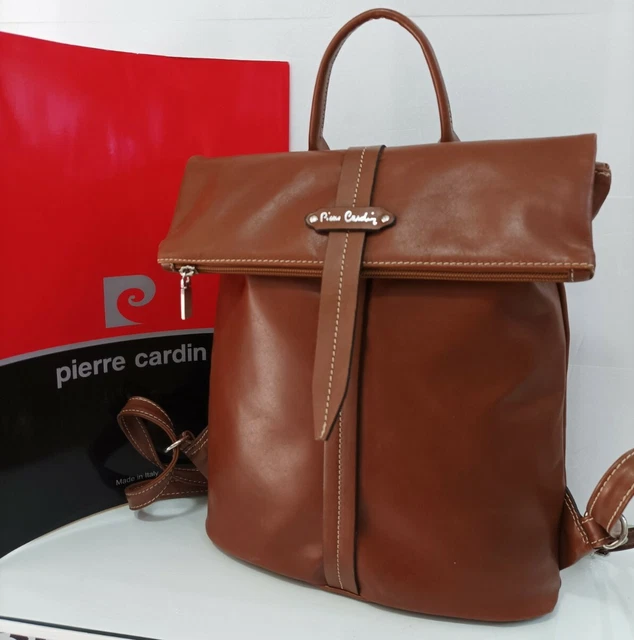 ZAINO DONNA IN vera pelle PIERRE CARDIN made in Italy EUR 65 00