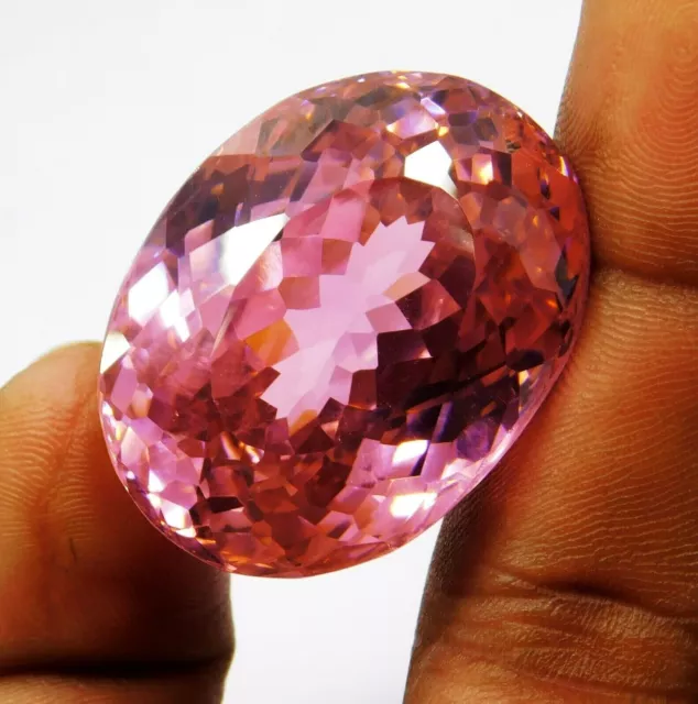 115.05 Ct Cambodian Natural Huge Pink Color Zircon Oval Cut Loose Gemstone