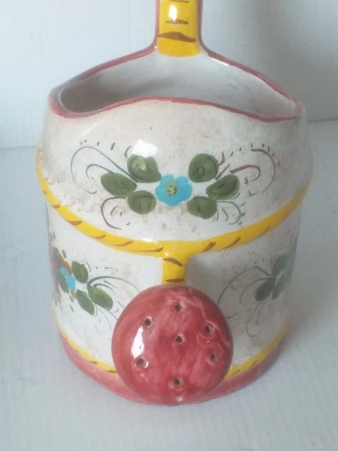 ORIGINAL DERUTA KRUG, Vase, Kanne Steinzeug Italienische Keramik Henkel