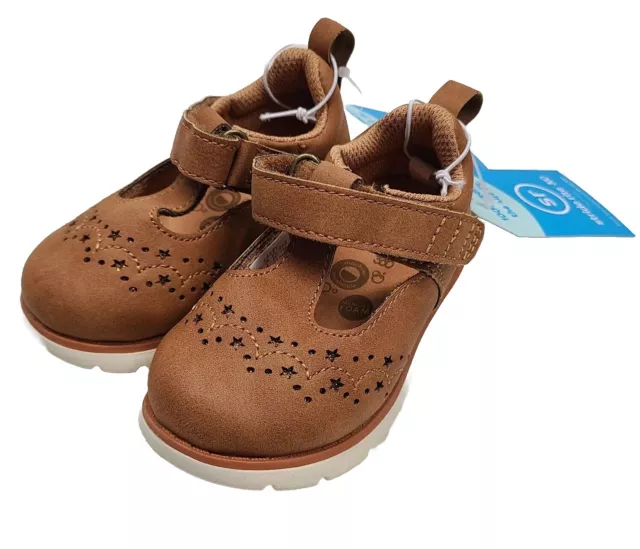 Stride Rite 360 Lacey Mary Janes, Dress Shoes for Girls Tan (Size 6) Toddler