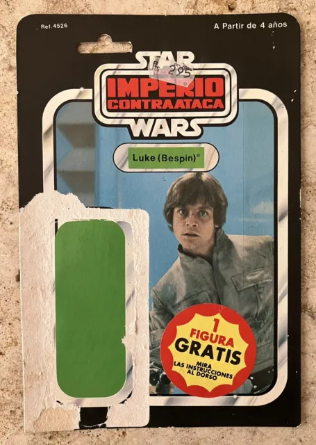 Vintage Star Wars Spanish POCH/PBP Luke Bespin Cardback VERY RARE 100% original