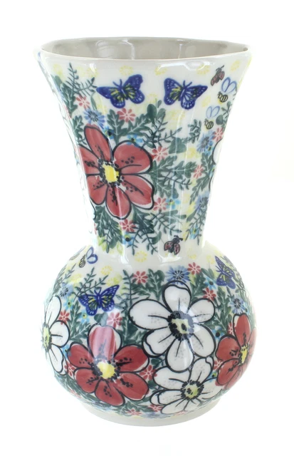 Blue Rose Polish Pottery Isabella Vase