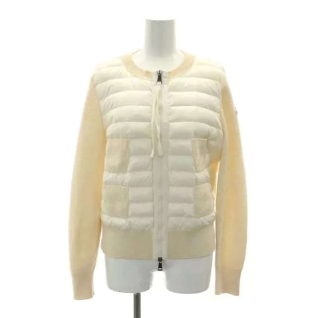 Moncler MAGLIONE TRICOT ALLA COREANA Knit Switch Down Jacket Cardigan Zip Used