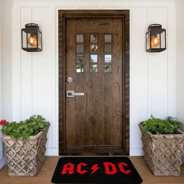 AC/DC Logo Doormat Mat Anti-Slip Bathroom Kitchen Living Room Rug Carpet 40*60