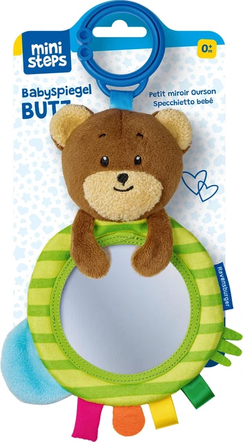 Ravensburger ministeps 4576 Babyspiegel Butz, Greifling mit Spiegel, Rassel...