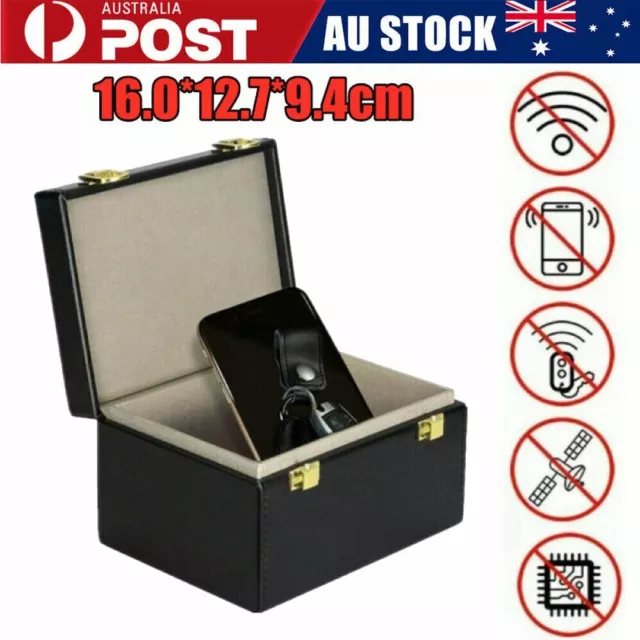 Faraday Box & 2 Pack Faraday Bag, Faraday Cage Key Fob Protector, RFID  Signal Bl