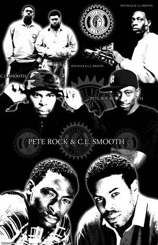 PETE ROCK & CL SMOOTH  11x17  "Black Light" Poster