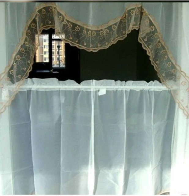 Cortinas de cenefa 55""x37,4""1 piezas 27,5""x35,4"" 2 piezas juego de 4 artículo no 688