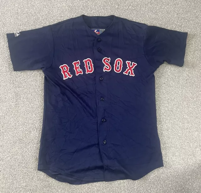 Maglietta Boston Red Sox Navy Baseball Rossa Majestic MLB Taglia S Media