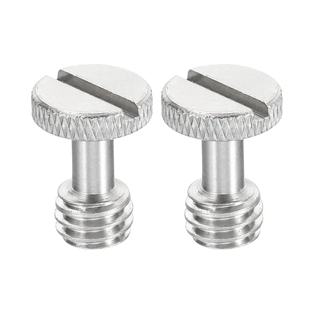 PATIKIL Vis Trépied 3/8-16 Filet 15mm - Lot De 2 Vis Libération Rapide En Acier Inox Pour Appareil Photo DSLR