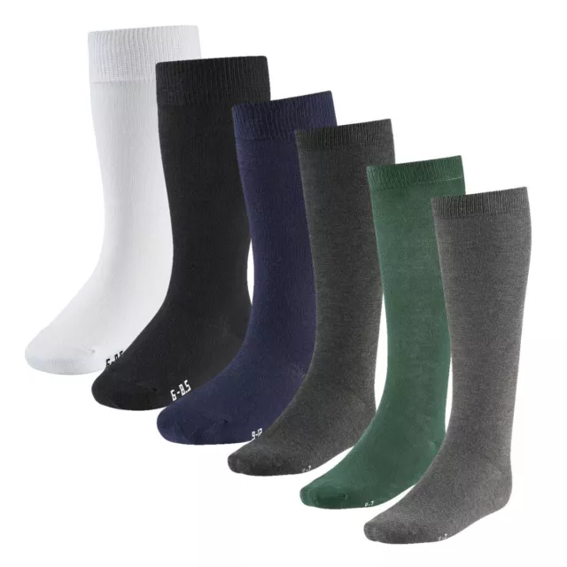 BANNER Girls Kids Knee High Socks Back to School Uniform 3Pairs Warm Cotton Rich