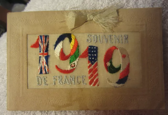 1919 antique end of WW1 Souvenir France USA England,world war booklet,fancy,old