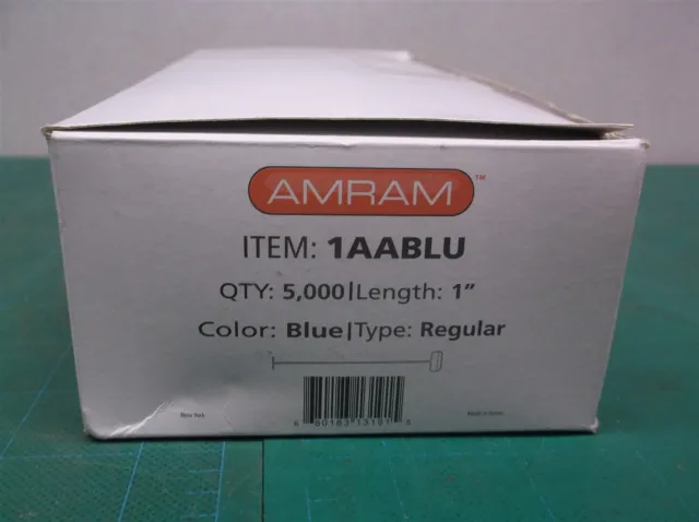 Amram 1-in Standard Tagging Attachments, Blue, 5,000 Pieces, 50 per Clip