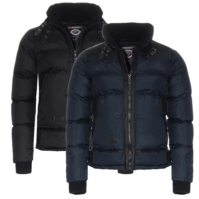 Geographical Norway Warm Lined Men's Quilted Winter Jacket S-XXL