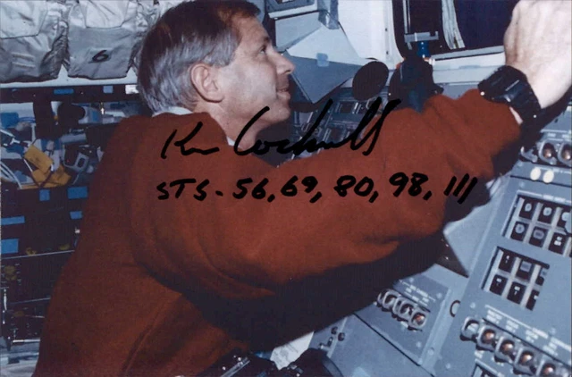 Kenneth Ken Cockrell Signed 4x6 Photo NASA Space Shuttle Astronaut Autograph
