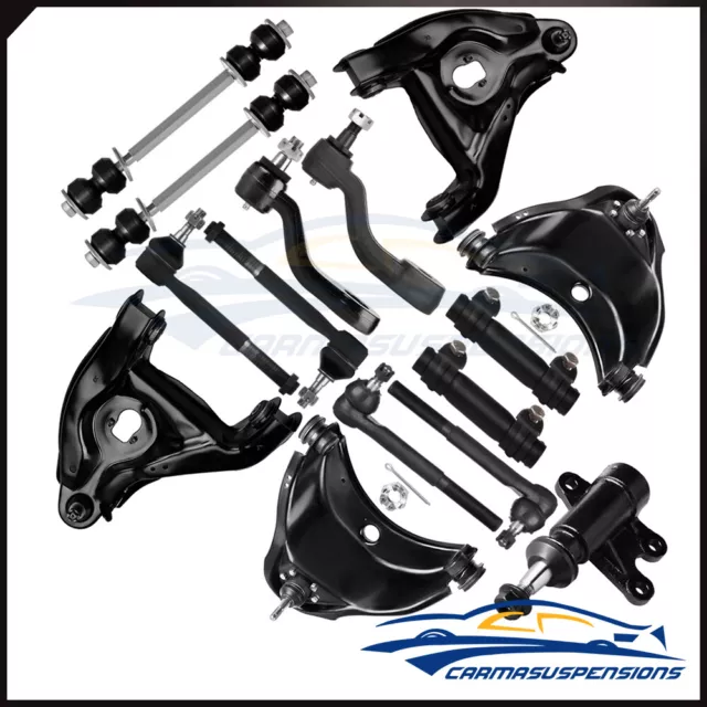 For Chevy GMC C1500 C2500 Suburban Tahoe 15Pcs Front Control Arms Sway Bars Kit