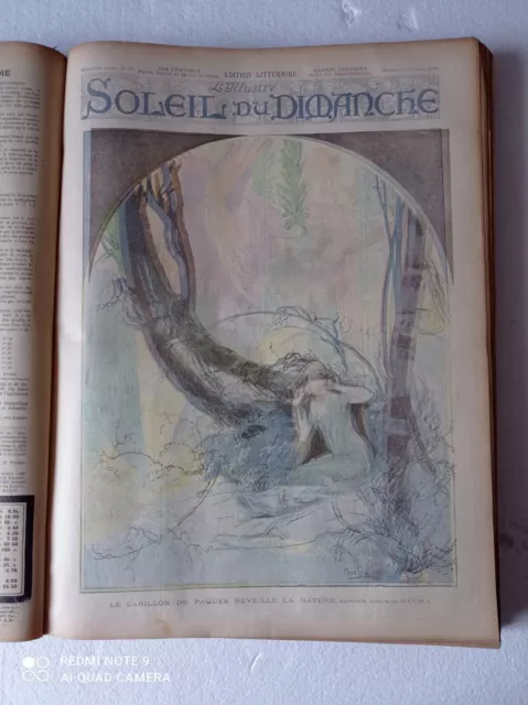 Journal revue L'illustré Soleil Du Dimanche année complète reliée 1896