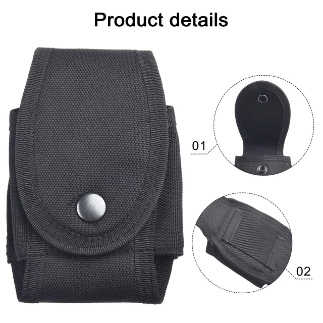 Pochette menotte légère en nylon pour ceinture de service - design compact et