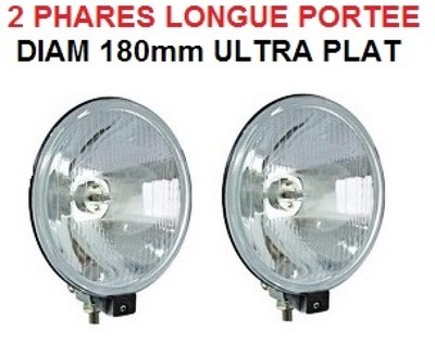 TYPE LIGHTFORCE HELLA HDJ PATROL PAJERO LAND JEEP QUAD 2 SUPERBES PHARES 22CM 