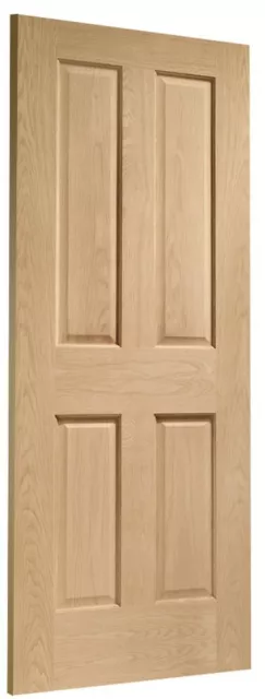 Victorian 4 Panel Internal Oak Solid Door 2