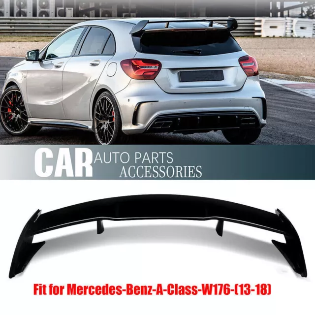 For Mercedes Benz A-Class W176 13-18 Roof Spoiler Wing Gloss Black Amg A45 Style