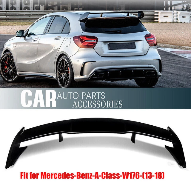 thumbnail image 2 of ABS Black Roof Spoiler Wing Cover Trim For 2007-2013 Mercedes Benz S-Class W221 2 of 5
