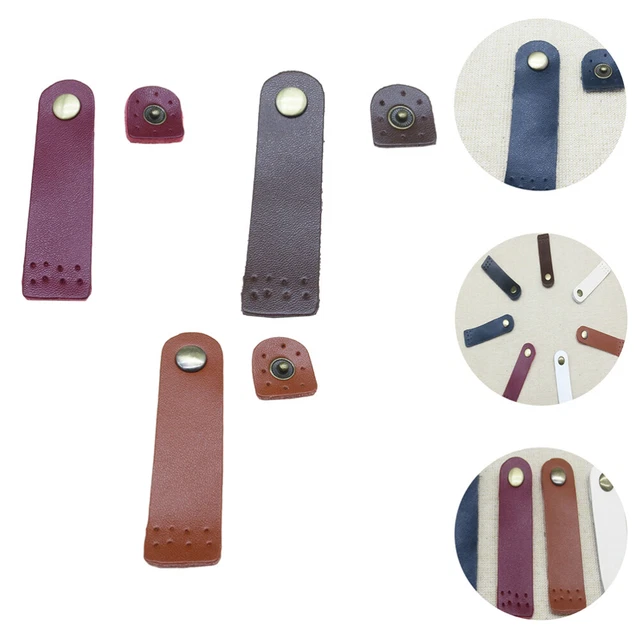 3 Pcs Sac À Main Bouton Pression Boucle De Sac En Cuir Sac Fourre-tout
