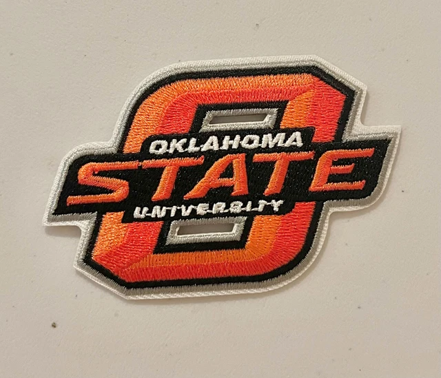 Oklahoma State Cowboys Vintage Style Logo Patch. Embroidered. Iron On. 3x2. 5
