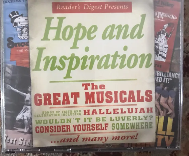 various artist hope and inspiration. the great musicals CD 2 Disc Readers Digest
