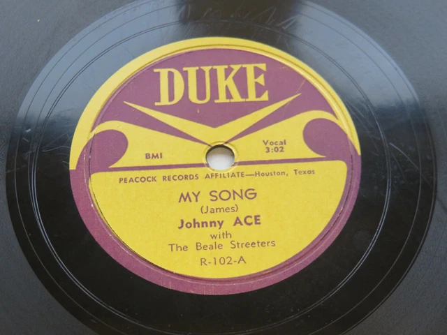 Johnny Ace 1954  Usa  78     My Song     Follow The Rule      Duke 102