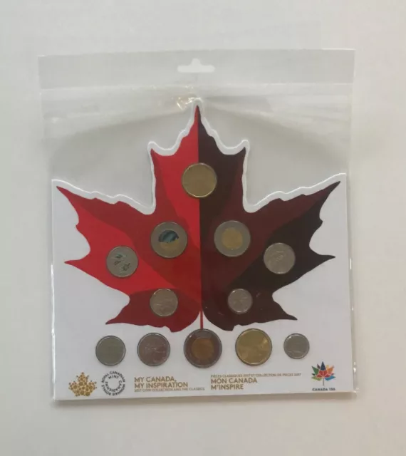 2017 Canada 150th anniversary MY CANADA MY INSPIRATION 12 coin set uncirculated