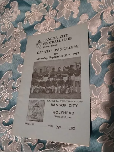 Bangor City vs Holyhead 67/8 FacQ