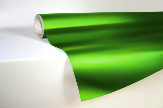 VViViD Green Satin Chrome Metallic Finish Vinyl Wrap Film 1ft x 5ft,