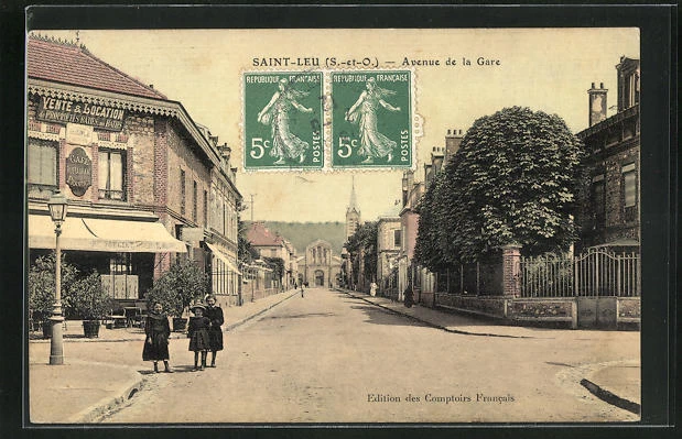 CPA Saint-Leu, Avenue de la Gare