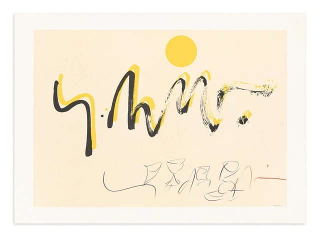 Sergio Dangelo (Milano 1932) Litografía CM 45 x 62 Firma E Numeración Monotipo