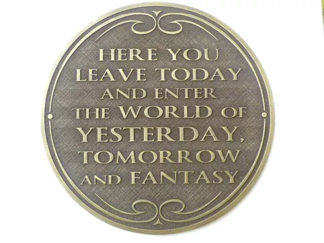 Magic Kingdom Walt Disney World  Entranceway Plaque new