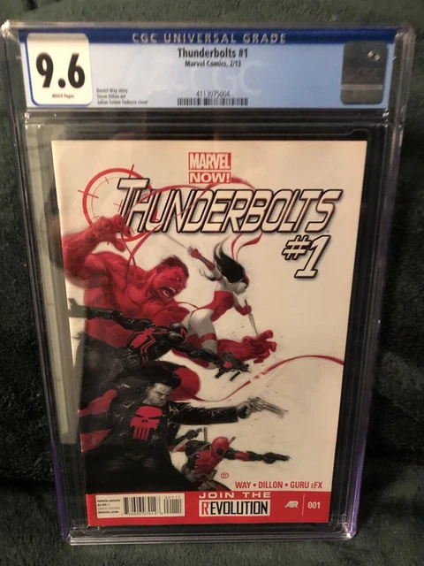 Thuderbolts #1 Cgc graded 9.6 marvel comics 2/13