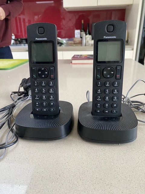 Panasonic KX-TGC310E 2 X Telephone Base Unit And Handsets Working & Tested