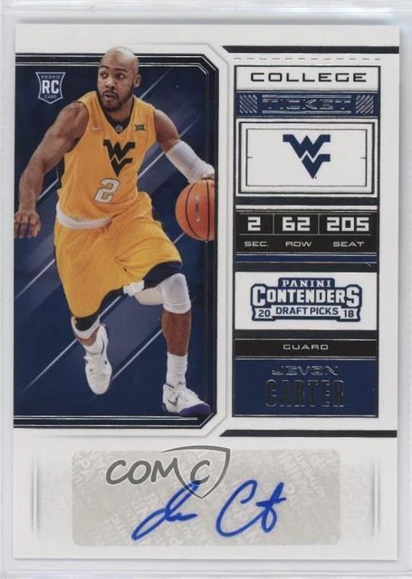 2018 Panini Contenders Draft Picks College Ticket Jevon Carter Rookie Auto RC