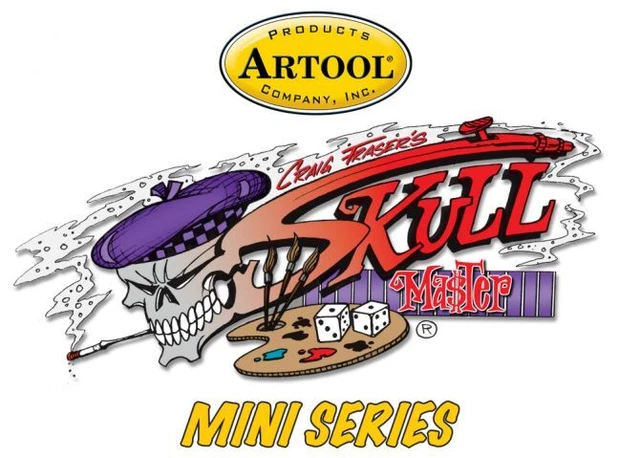 Artool Freehand Airbrush Stencil Skullmaster by Craig Fraser Mini Seris Set of 3
