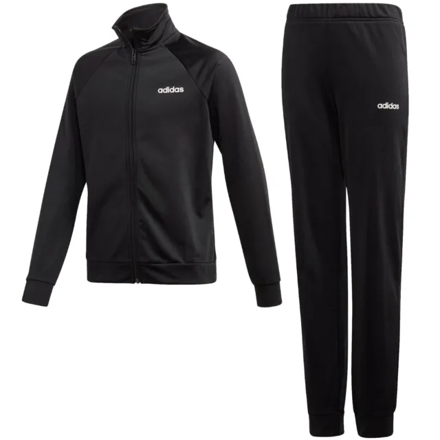 Adidas tuta da ginnastica ragazze fondo allenamento calcio top giacca cerniera completa pantaloni