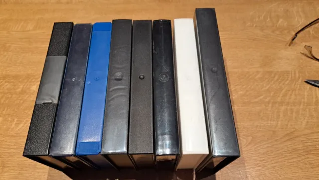 Lot de 8 boîtiers de rangement pour cassettes VHS