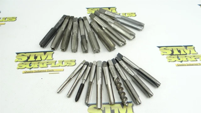 Lot Of 20 Assorted Style Hss Taps 1/4"-20Nc To 5/8"-18Nf Morse Osg Winter