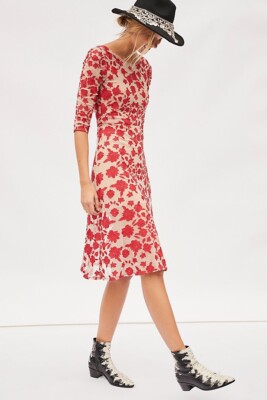 NEW FREE PEOPLE X FOR LOVE & LEMONS Sz S SAN MARCOS MIDI DRESS