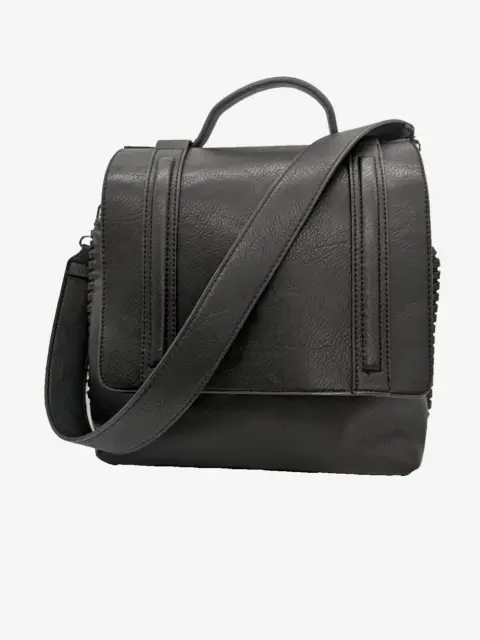 ANTIK KRAFT Women's Black Convertible Bag To Backpack #81686 $89 NWOT