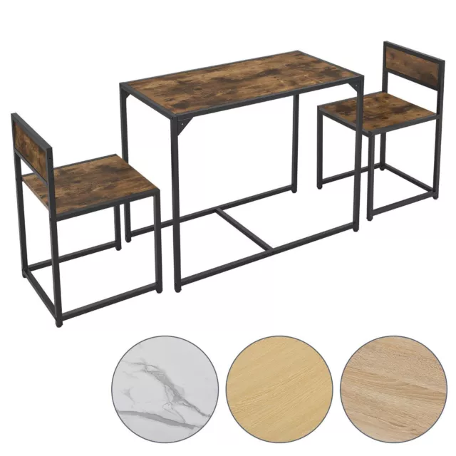 Esstisch Küchentisch Set 2 Stühle 3-teilige Essgruppe klein 2 Personen Juskys®