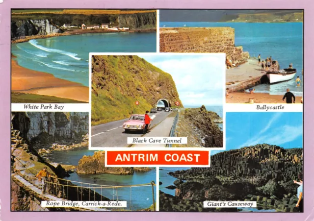 Bamforth Topographical Postcard N Ireland Antrim Coast Large Used/Unused Good+